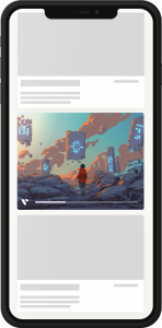 Instream native video ad mockup