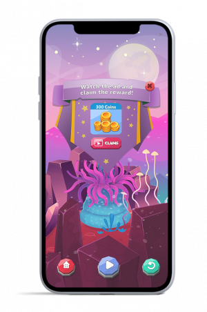 Full-screen, mobile in-app ad unit